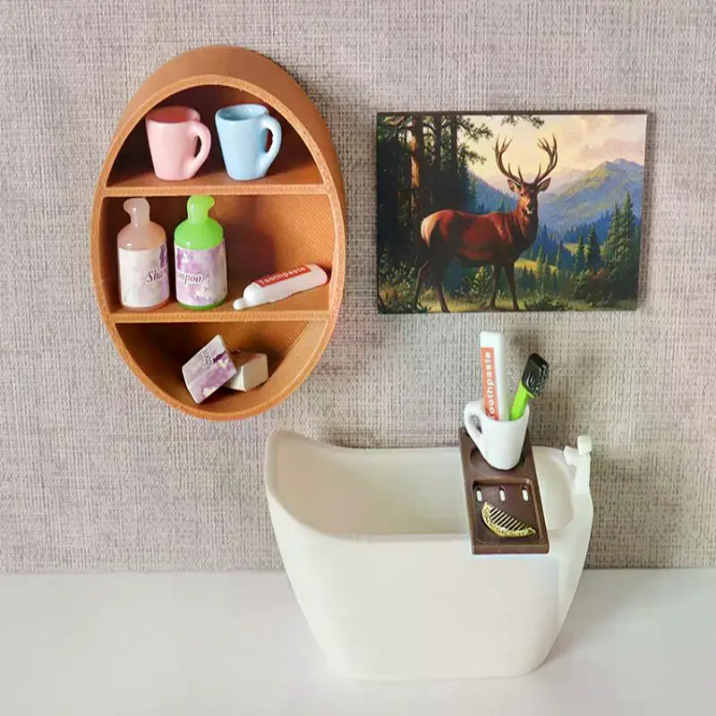 1 шт. Набор для творчества: миниатюрная ванна для кукольного домика, декор для настенного шкафа, подставка для хранения, игрушечная еда, аксессуар для кукол
1 шт. Набор для творчества: миниатюрная ванна для кукольного домика, декор для настенного шкафа, подставка для хранения, игрушечная еда, аксессуар для кукол