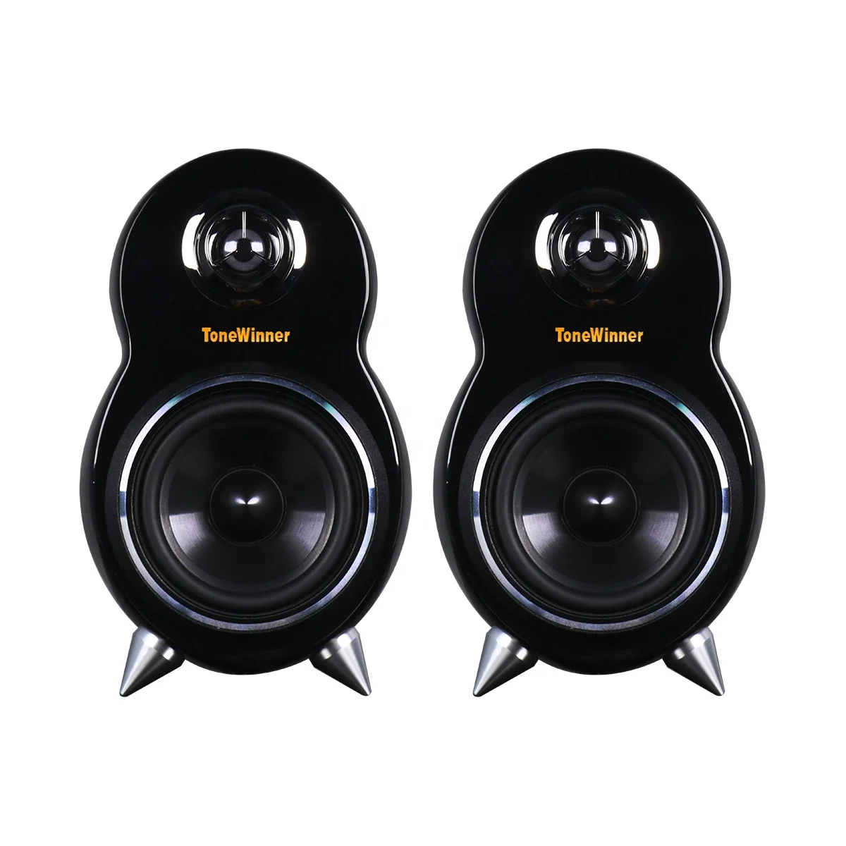 ToneWinner manufactory speaker black fashion design mini speaker two ways portable speaker for computer room
ToneWinner manufactory speaker black fashion design mini speaker two ways portable speaker for computer room