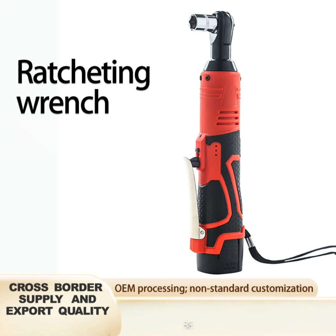 Cordless 90° Electric Ratchet Wrench with Extended Handle Long Reach Electric Ratchet Lithium-Ion Auto Repair Tool Set
Cordless 90° Electric Ratchet Wrench with Extended Handle Long Reach Electric Ratchet Lithium-Ion Auto Repair Tool Set