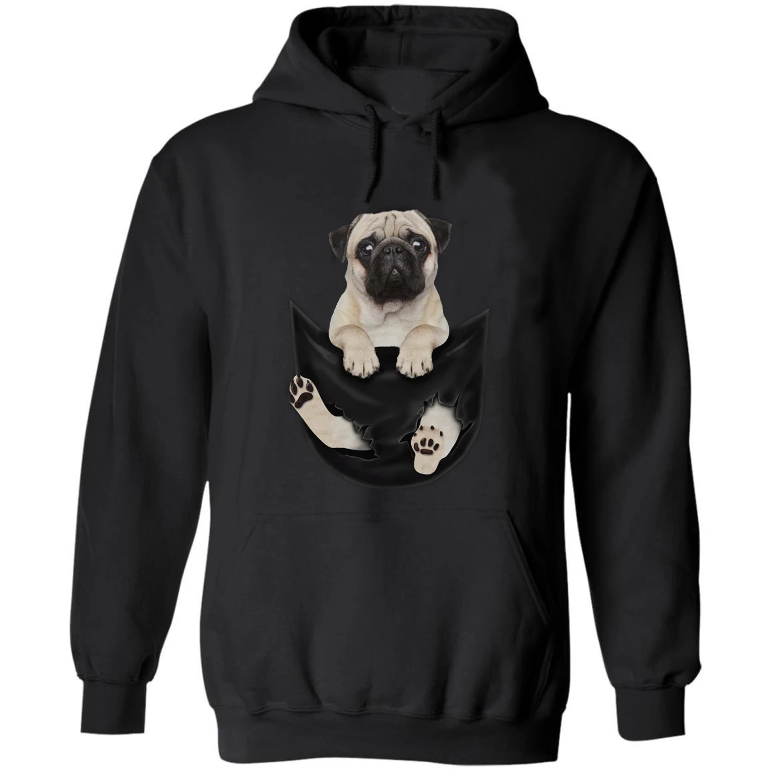 Pug Dog in Pocket Printed Funny Dog Lovers Gift Pullover Hoodie New 100% Cotton Comfortable Casual Mens Sweatshirts Streetwear
Pug Dog in Pocket Printed Funny Dog Lovers Gift Pullover Hoodie New 100% Cotton Comfortable Casual Mens Sweatshirts Streetwear