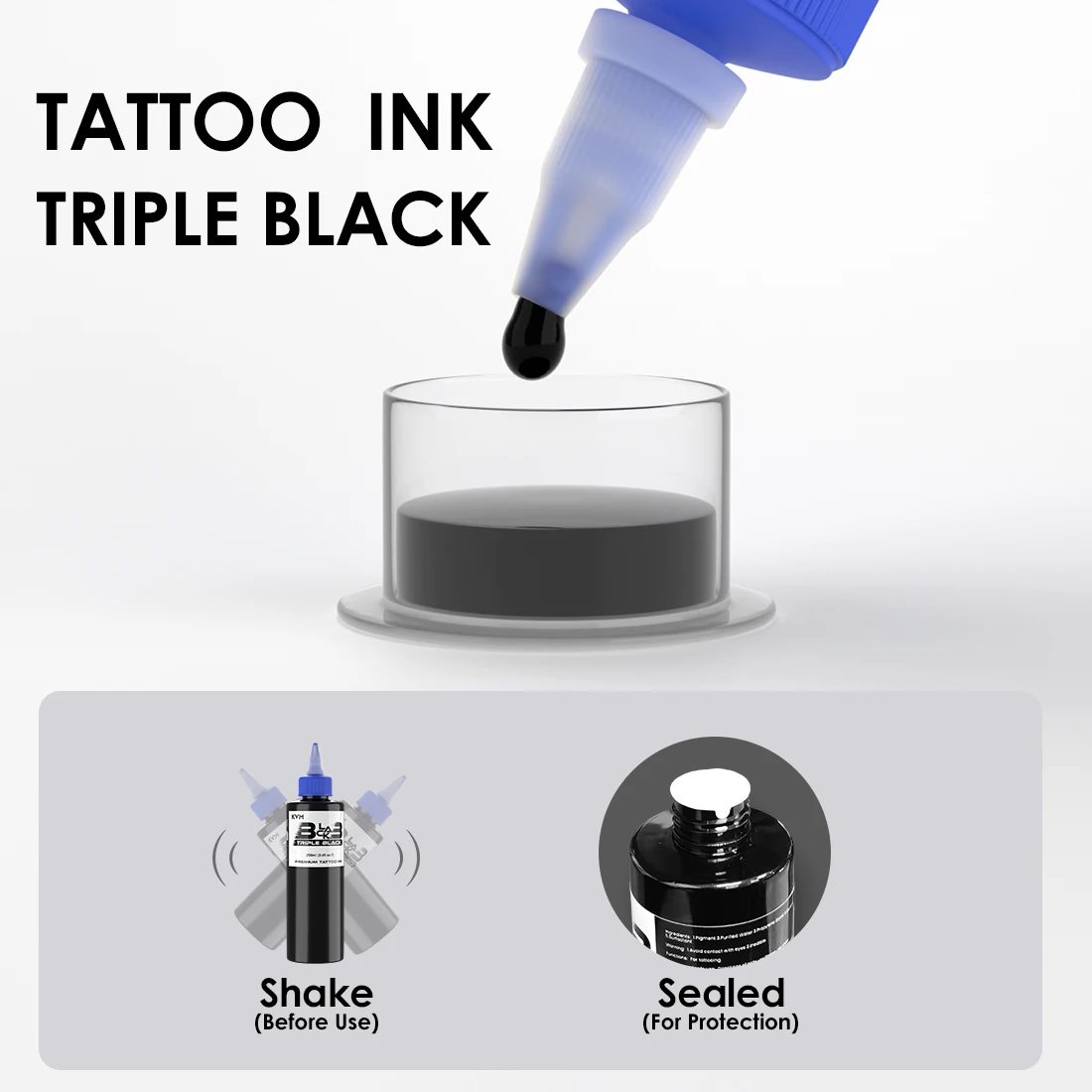 Triple Black Tattoo Ink 250ml Premium Black Tattoo Pigment for Lining Shading Professional Tattoo Supplies Tattoo Accessories
Triple Black Tattoo Ink 250ml Premium Black Tattoo Pigment for Lining Shading Professional Tattoo Supplies Tattoo Accessories