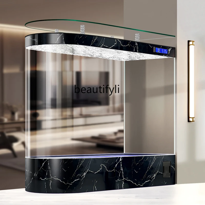 New living room fish tank floor screen partition explosion-proof glass tropical fish aquarium
New living room fish tank floor screen partition explosion-proof glass tropical fish aquarium