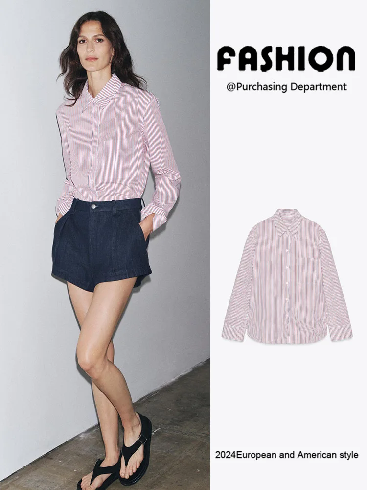 Autumn New Arrival Women's Long Sleeve Striped Silk Gauze Shirt Versatile Slimming Fashionable Casual Wear for Ladies
Autumn New Arrival Women's Long Sleeve Striped Silk Gauze Shirt Versatile Slimming Fashionable Casual Wear for Ladies