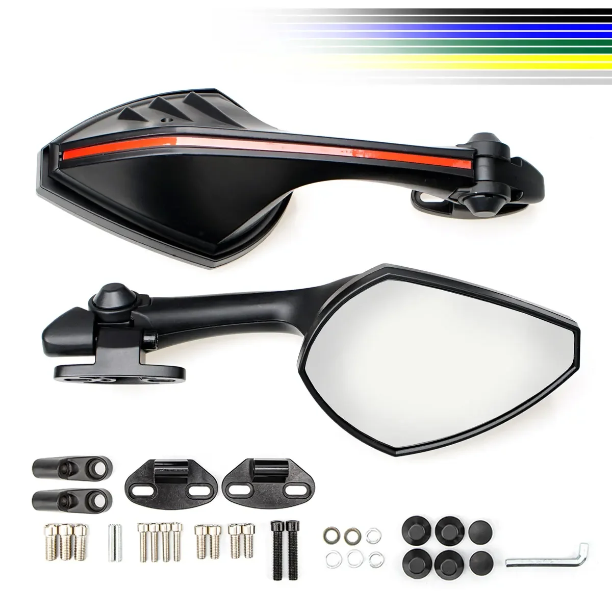 Universal Racing Motorcycle Sport Bike RearView Mirror Fit for Honda CBR 600RR 900RR 1000RR VFR800 1200 VTR1000 CBR650F NSR250
Universal Racing Motorcycle Sport Bike RearView Mirror Fit for Honda CBR 600RR 900RR 1000RR VFR800 1200 VTR1000 CBR650F NSR250