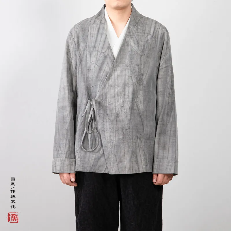 2025 Spring Chinese Style Men cotton Hanfu Cardigan Tops Kung Fu Shirts Japanese Kimono Jackets Coats Robe Oriental Clothing
2025 Spring Chinese Style Men cotton Hanfu Cardigan Tops Kung Fu Shirts Japanese Kimono Jackets Coats Robe Oriental Clothing