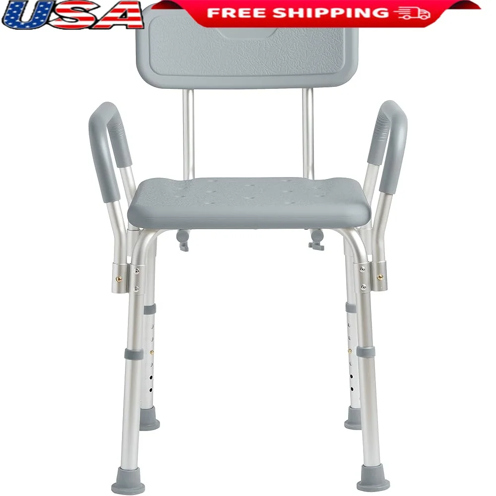 Shower Chair with Backrest Padded Armrests Adjustable Legs Bath Stool Seniors Elderly Adults Safe Stable Support 350lbs Capacity
Shower Chair with Backrest Padded Armrests Adjustable Legs Bath Stool Seniors Elderly Adults Safe Stable Support 350lbs Capacity