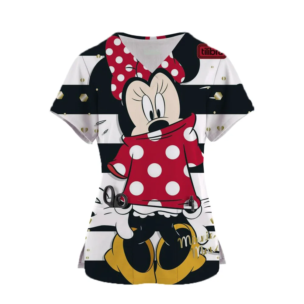 Short Sleeve Tee Scrubs Uniform For Women Dentisit V-Neck Clothing Workwear Nursing Minnie Disney Cute Minnie Print Nurse Scrub
Short Sleeve Tee Scrubs Uniform For Women Dentisit V-Neck Clothing Workwear Nursing Minnie Disney Cute Minnie Print Nurse Scrub