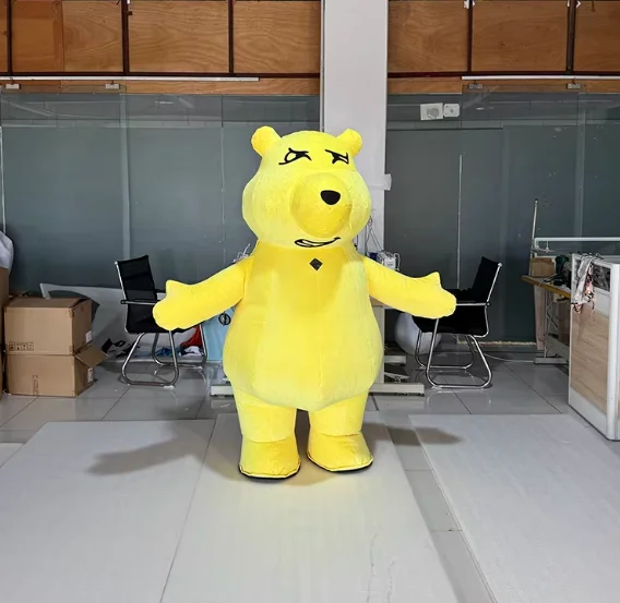 2m/2.6m Inflatable Yellow Bear Mascot Costume Adult Character Cosplay Birthday Halloween Party Event Plush Set No Battery
2m/2.6m Inflatable Yellow Bear Mascot Costume Adult Character Cosplay Birthday Halloween Party Event Plush Set No Battery