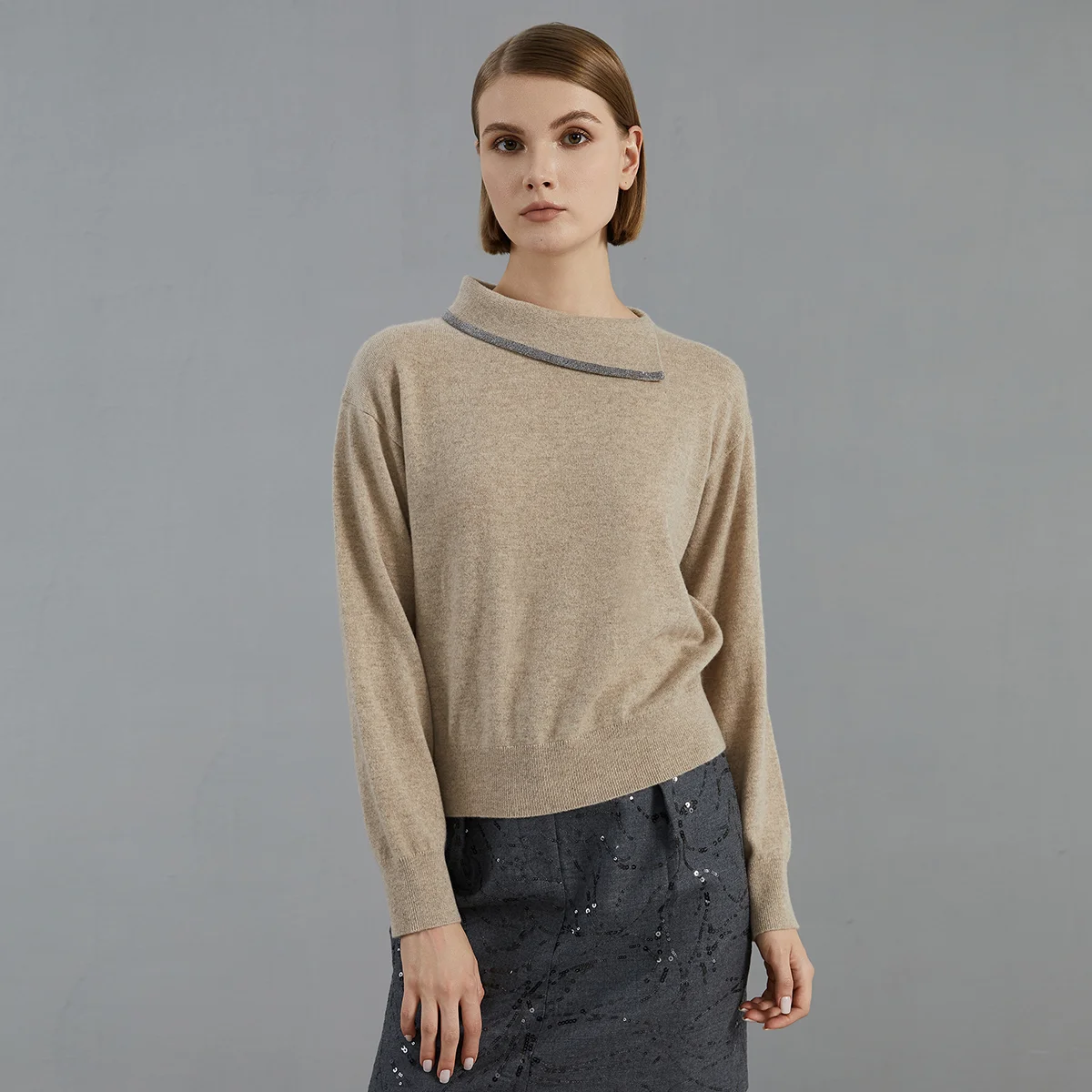 BC777 High Quality Luxury Women's Design Sense elegant 100% Cashmere Sweater Winter Women's Clothing
BC777 High Quality Luxury Women's Design Sense elegant 100% Cashmere Sweater Winter Women's Clothing