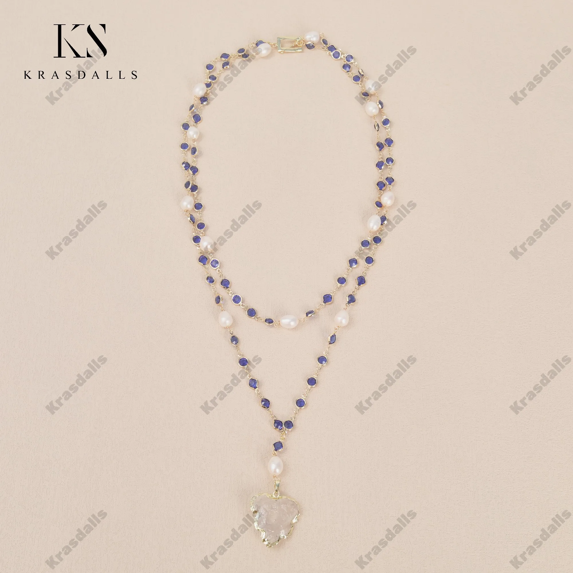 26Inches Bezel Sitting Natural Clear Quartz Pendant With Pearl Chain Necklace Hand-Wrap Jewelry for Women's
26Inches Bezel Sitting Natural Clear Quartz Pendant With Pearl Chain Necklace Hand-Wrap Jewelry for Women's
