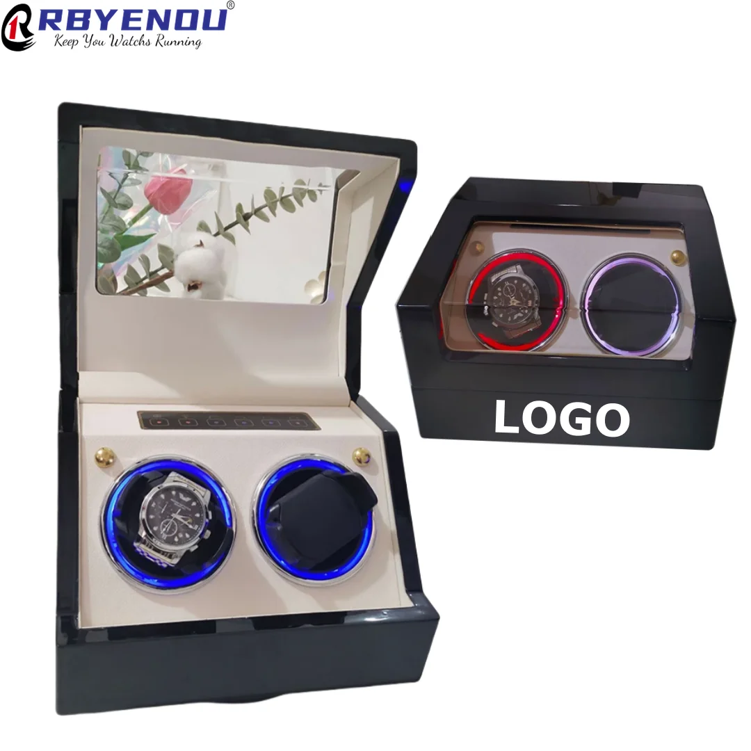 Luxury Paint Wood Mechanical Watch Automatic Chain Up Touch Screen Watch Winder 2slots Watch Collection Display Case Organizer
Luxury Paint Wood Mechanical Watch Automatic Chain Up Touch Screen Watch Winder 2slots Watch Collection Display Case Organizer