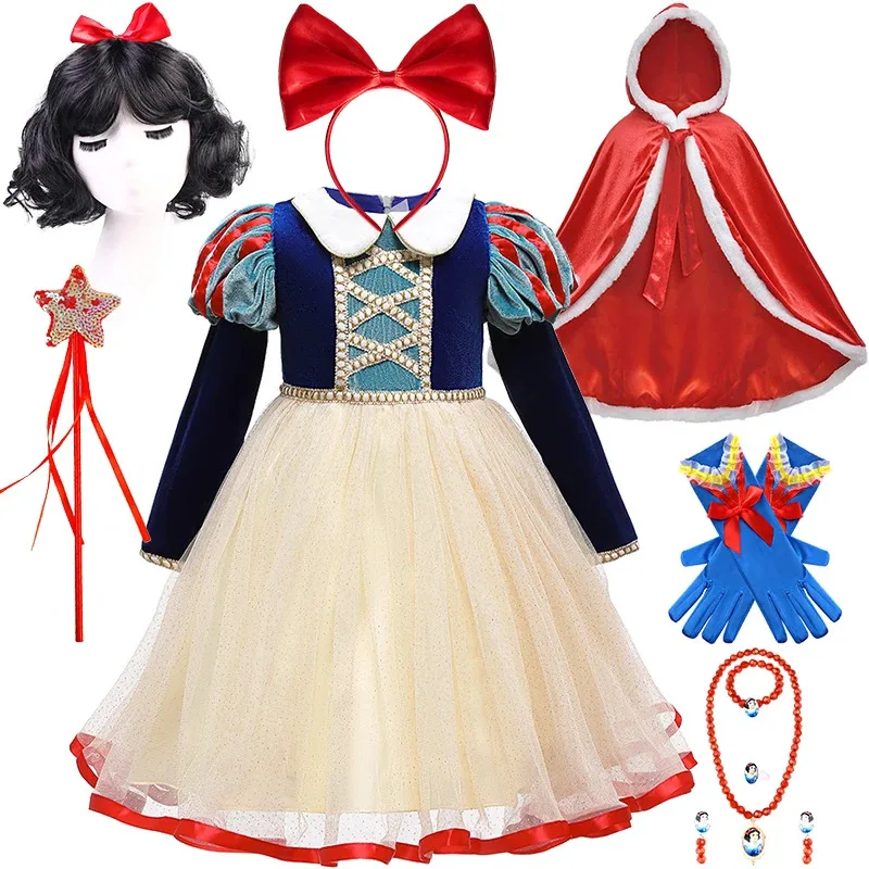 Carnival Velvet Snow White Princess Dress for Girls Stuff Christmas Children's Birthday Party Makeup Ball Costume Accessories
Carnival Velvet Snow White Princess Dress for Girls Stuff Christmas Children's Birthday Party Makeup Ball Costume Accessories