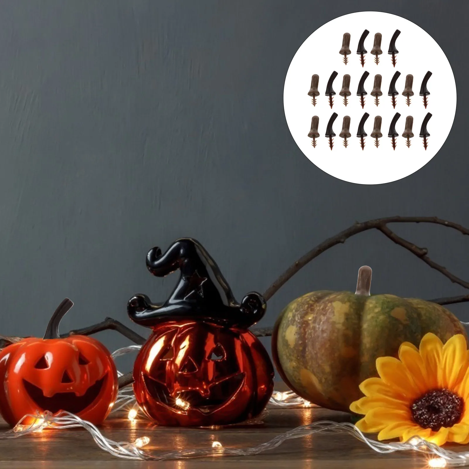 100 Pcs Plastic Pumpkin Handle Harvest DIY Crafts Accessory Durable Festive Atmosphere Easy Install Halloween Pumpkins Stem
100 Pcs Plastic Pumpkin Handle Harvest DIY Crafts Accessory Durable Festive Atmosphere Easy Install Halloween Pumpkins Stem