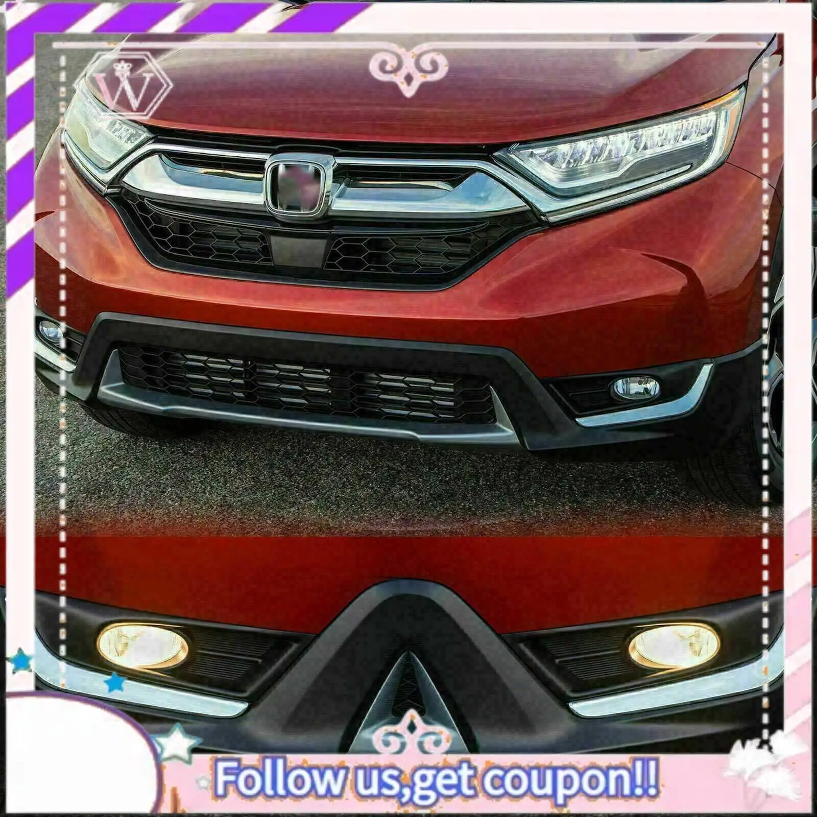 Easy To Use Front Fog Light Lower Cover Eyelid Trim Chrome For Honda CR-V CRV 2017 2018 2019
Easy To Use Front Fog Light Lower Cover Eyelid Trim Chrome For Honda CR-V CRV 2017 2018 2019