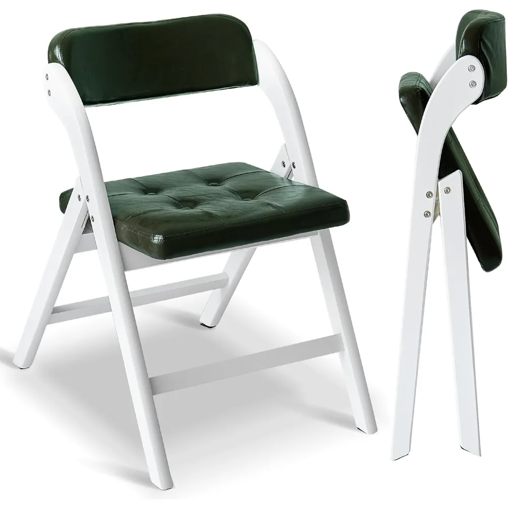 Folding Chairs with Padded Seats Set of 2, Wooden Stackable Foldable Dining Chair with Cushion, Comfortable Extra Chair Portable
Folding Chairs with Padded Seats Set of 2, Wooden Stackable Foldable Dining Chair with Cushion, Comfortable Extra Chair Portable