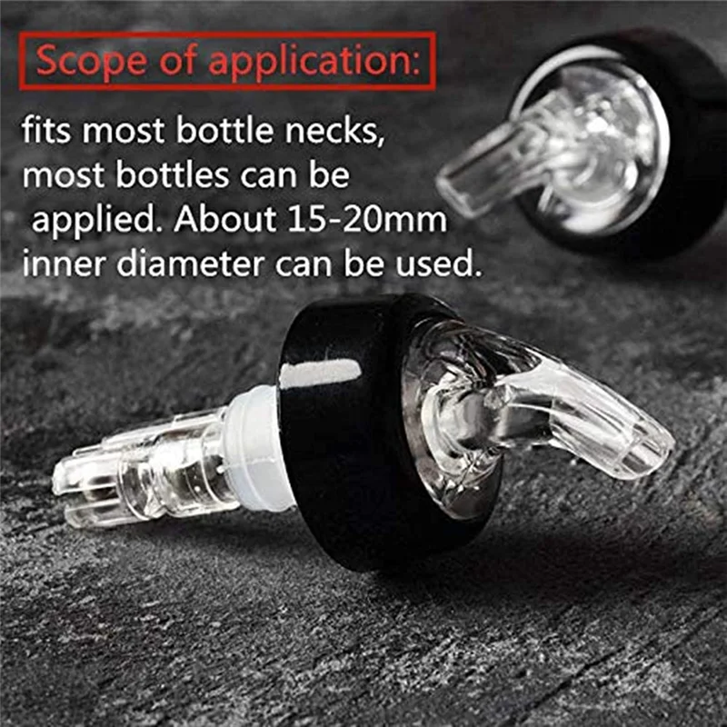 ABUN-12 Pcs 1Oz Automatic Measured Bottle Pourer - Spirit Measure Pourer Drinks Wine Cocktail Dispenser Home Bar Tools 
ABUN-12 Pcs 1Oz Automatic Measured Bottle Pourer - Spirit Measure Pourer Drinks Wine Cocktail Dispenser Home Bar Tools