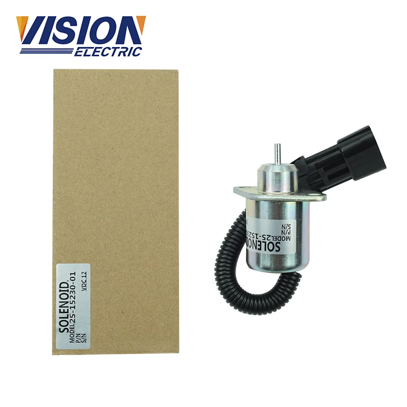 Excavator Engine Spare Parts Stop Solenoid 25-15230-01 Fuel Cut Off Stop Solenoid Valve
Excavator Engine Spare Parts Stop Solenoid 25-15230-01 Fuel Cut Off Stop Solenoid Valve