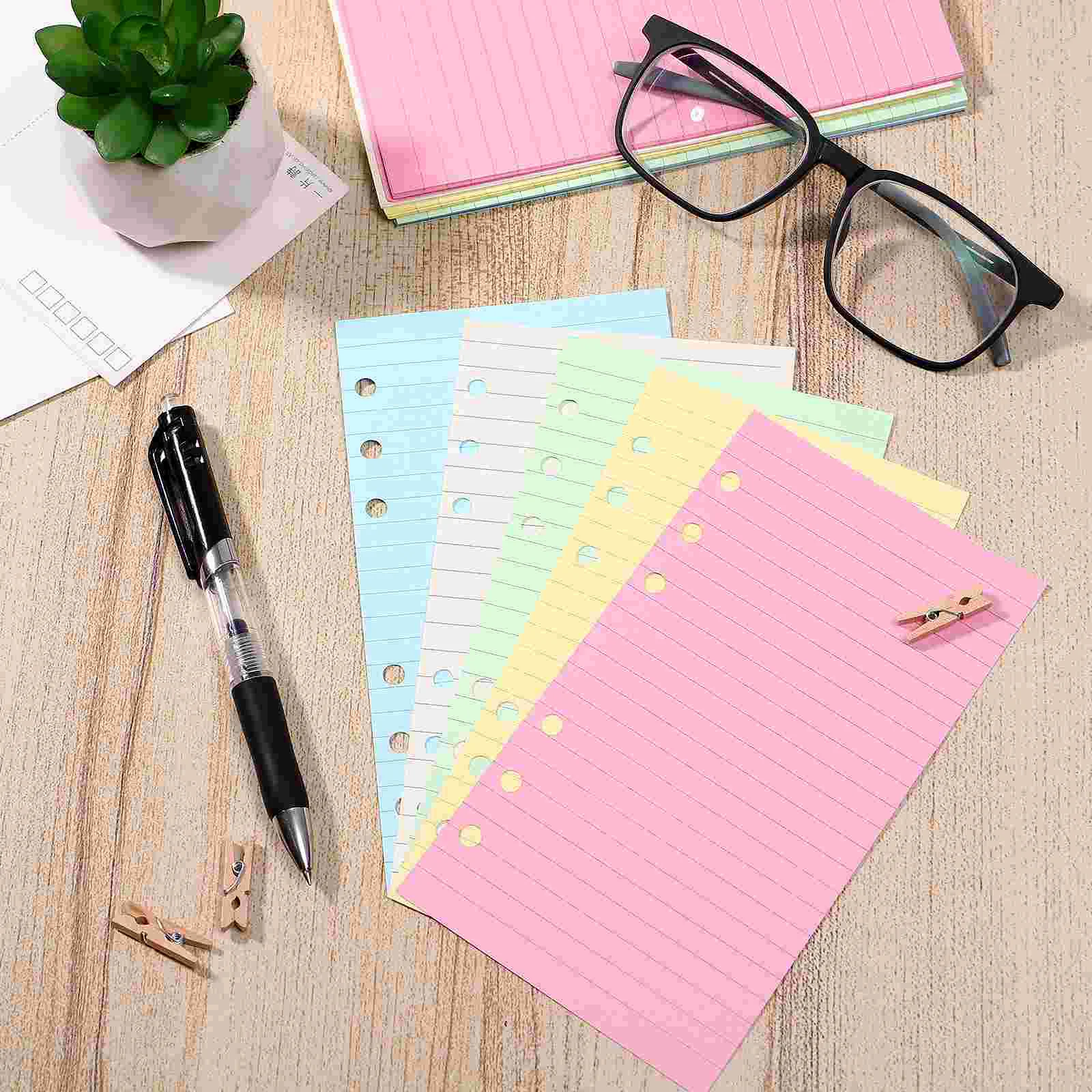 A5 Binder 6-Hole Paper Refills Detachable Inserts Lined Note Book Loose Leaf for Notebok Office
A5 Binder 6-Hole Paper Refills Detachable Inserts Lined Note Book Loose Leaf for Notebok Office