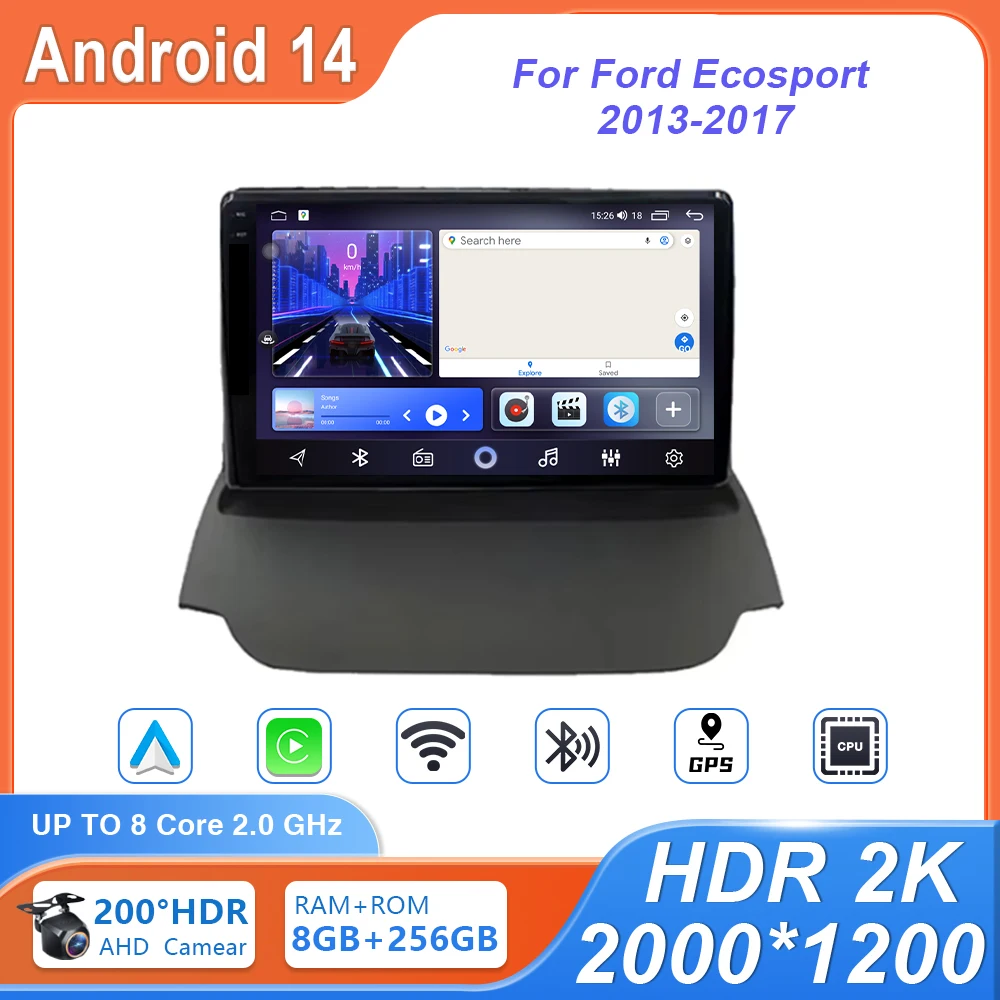 Автомобильный радиоприемник Android для Ford Ecosport 2013-2017 Мультимедийный видеоплеер GPS-навигация стерео Carplay 4G wifi DSP No 2din
Автомобильный радиоприемник Android для Ford Ecosport 2013-2017 Мультимедийный видеоплеер GPS-навигация стерео Carplay 4G wifi DSP No 2din