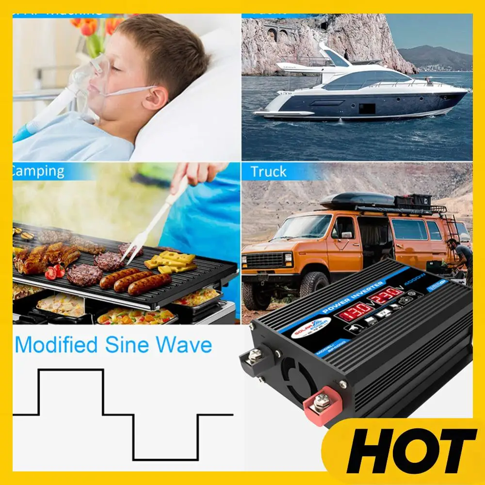 Инвертор мощности, автомобильный преобразователь зарядки, двойной ЖК-цифровой дисплей, автомобильный инвертор, трансформатор напряжения, модифицированная синусоида
Инвертор мощности, автомобильный преобразователь зарядки, двойной ЖК-цифровой дисплей, автомобильный инвертор, трансформатор напряжения, модифицированная синусоида