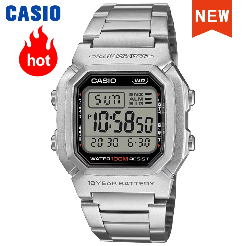 Casio watch for men Retro Small squares Business casual minimalism watch relogio W-800HD-1A
Casio watch for men Retro Small squares Business casual minimalism watch relogio W-800HD-1A