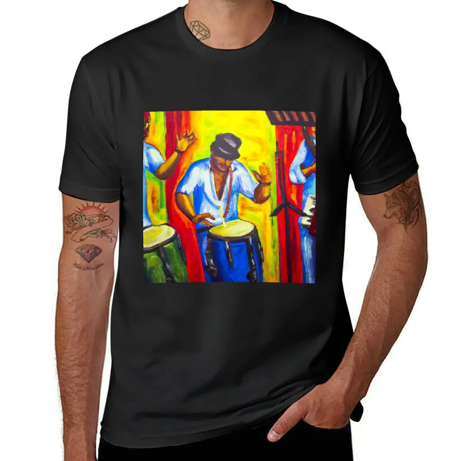 Rumba - latin music jam oil painting T-Shirt basketball graphic tees Short sleeve tee cheap stuff mens designer t shirt
Rumba - latin music jam oil painting T-Shirt basketball graphic tees Short sleeve tee cheap stuff mens designer t shirt