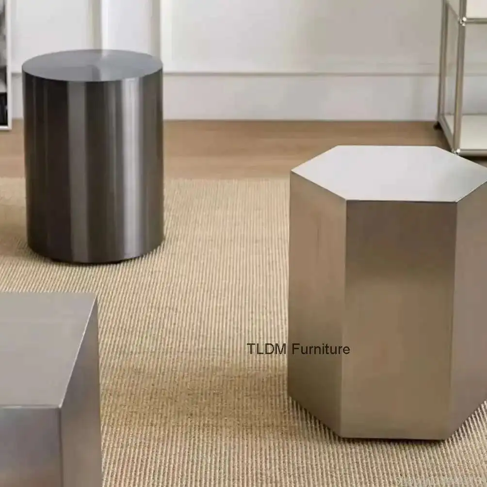 Скандинавский круглый табурет из нержавеющей стали, дизайнерский индустриальный стиль, современный простой журнальный табурет, мебель для журнального столика
Скандинавский круглый табурет из нержавеющей стали, дизайнерский индустриальный стиль, современный простой журнальный табурет, мебель для журнального столика