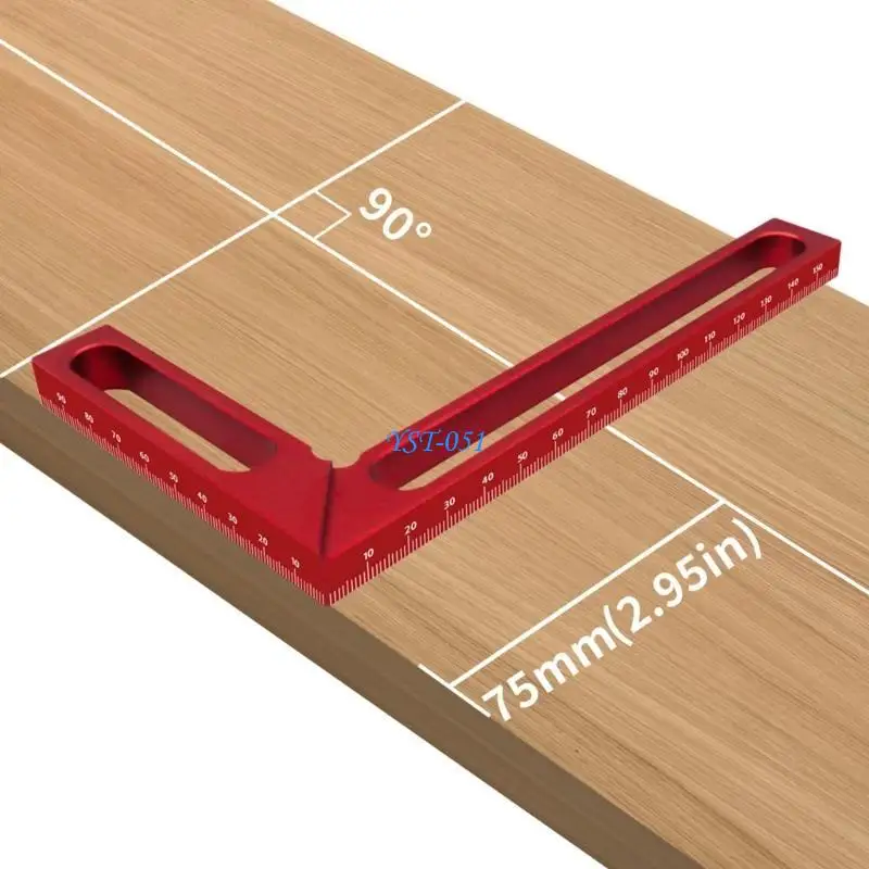 E15A L Ruler Measuring Layouts Tool Aluminum Scribing Carpenter Right Angles Ruler
E15A L Ruler Measuring Layouts Tool Aluminum Scribing Carpenter Right Angles Ruler