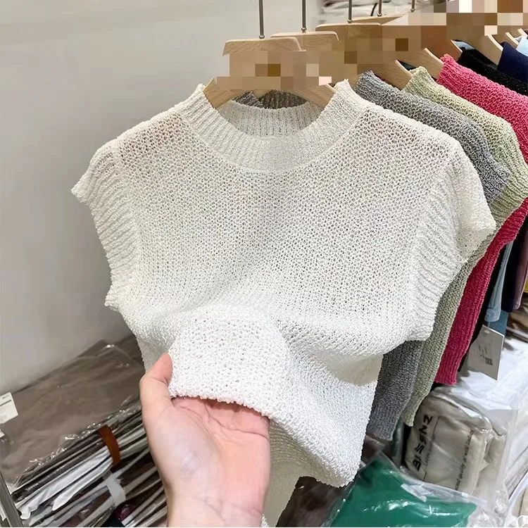 Tagkita Ice Silk Hollow out Knitted Top ort Sve Lightweight Summer Korean Loose Sle Faionable Youth Active Color
Tagkita Ice Silk Hollow out Knitted Top ort Sve Lightweight Summer Korean Loose Sle Faionable Youth Active Color