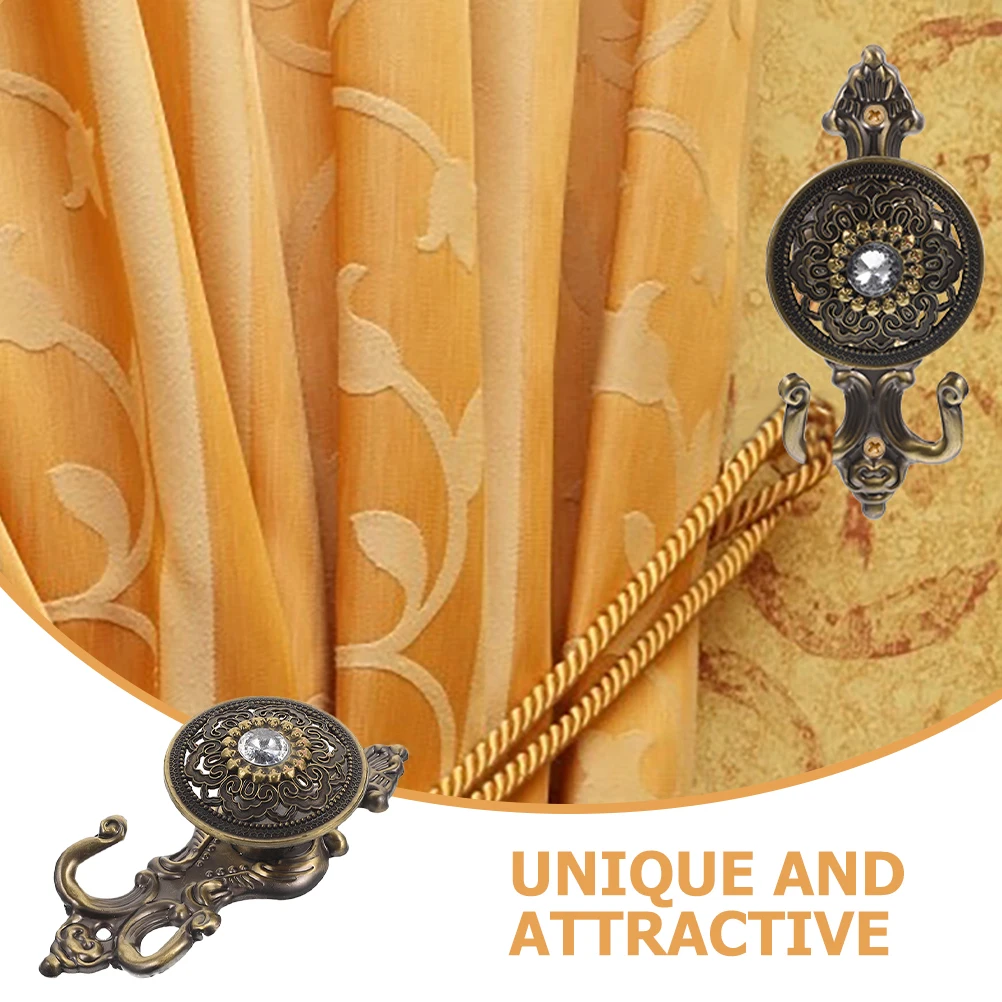 4Pcs Water Drill Curtain Wall Hooks Vintage Decorative Curtain Tiebacks for Shower Bedroom Living Room Accessories
4Pcs Water Drill Curtain Wall Hooks Vintage Decorative Curtain Tiebacks for Shower Bedroom Living Room Accessories