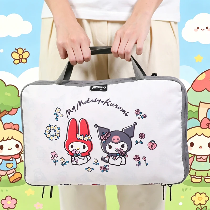 Kuromi Storage Bag Cosmetic Bag Cartoon My Melody Large Capacity Bags for Woman Compressed Package Travel Storage Bag
Kuromi Storage Bag Cosmetic Bag Cartoon My Melody Large Capacity Bags for Woman Compressed Package Travel Storage Bag