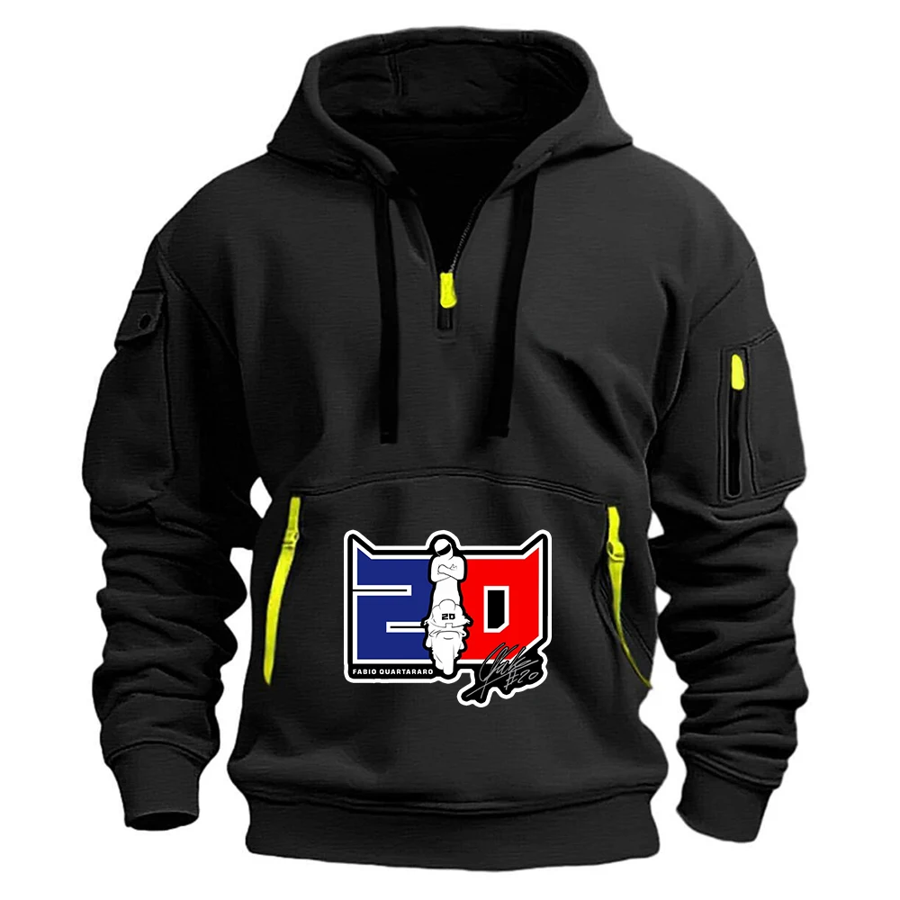 2026 Spring And Autumn Men's Anti-collision Shirt Half Zipper Hoodies Fabio Quartararo 20 Motorcycle Racing Logo Print Coat
2026 Spring And Autumn Men's Anti-collision Shirt Half Zipper Hoodies Fabio Quartararo 20 Motorcycle Racing Logo Print Coat