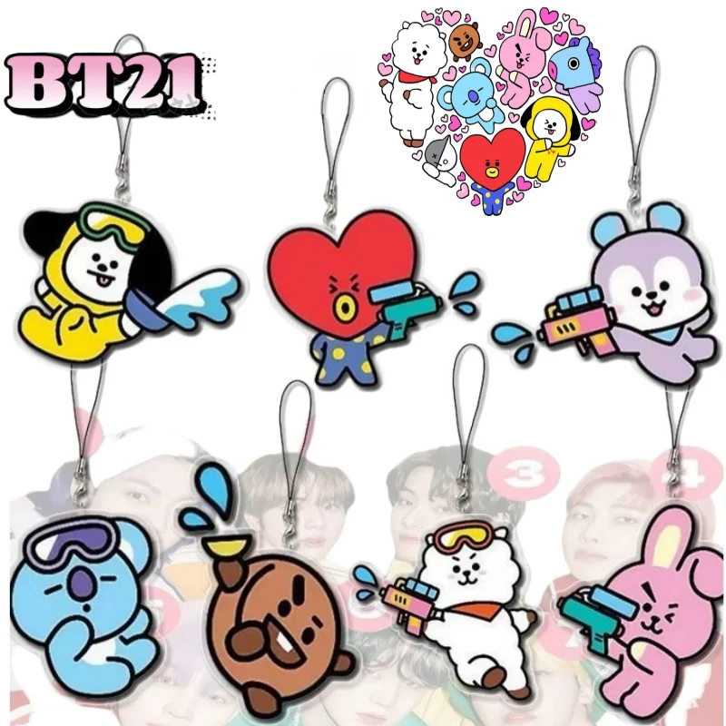Брелок для телефона BT21 Koya Shooky Mang Chimmy Tata Cooky, акриловый, двухмерный, для студенческого рюкзака, изысканный подарок
Брелок для телефона BT21 Koya Shooky Mang Chimmy Tata Cooky, акриловый, двухмерный, для студенческого рюкзака, изысканный подарок
