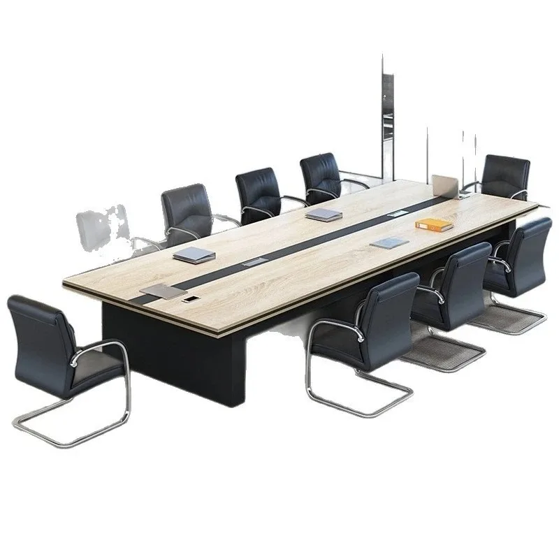 Office long conference table staff large rectangular table industrial style long table and chair combination
Office long conference table staff large rectangular table industrial style long table and chair combination