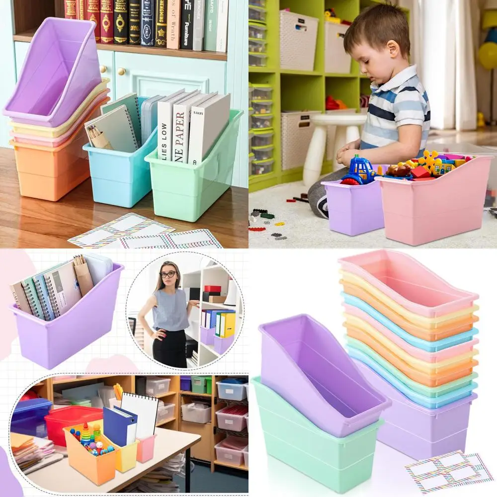 Stackable Labeled Book Bin Set of 12 for Organized Storage in Classrooms, Libraries, and Homes
Stackable Labeled Book Bin Set of 12 for Organized Storage in Classrooms, Libraries, and Homes