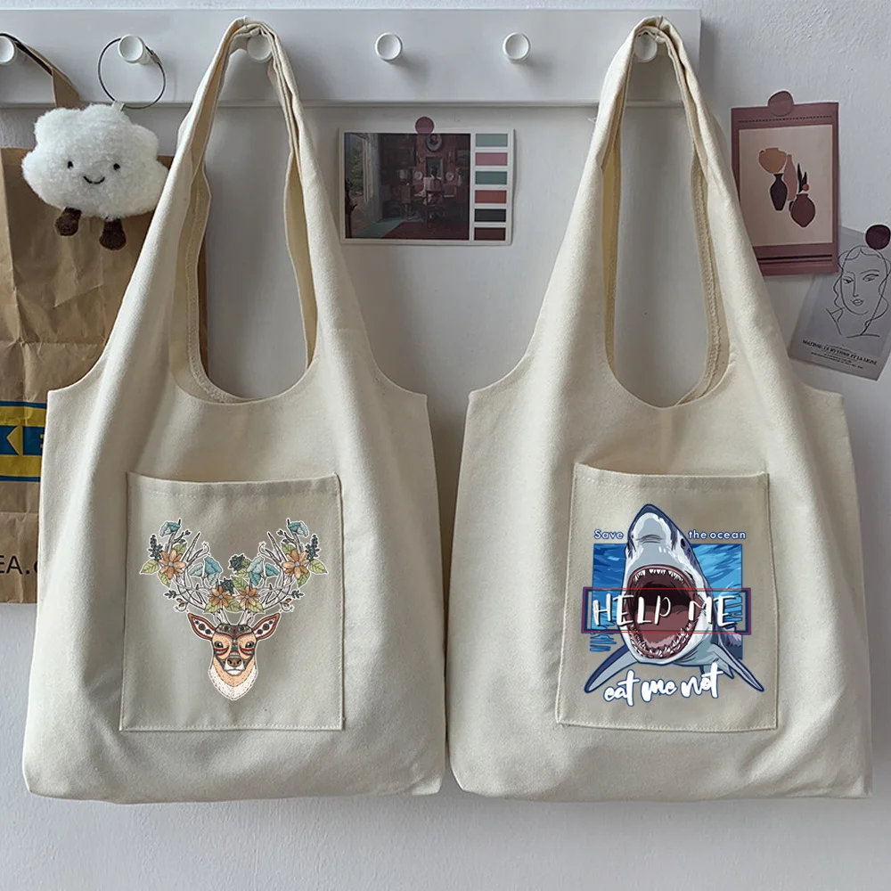 Woman Bag Trendy Shopping Bag Washable and Reusable Tote Bag Cartoon Color Pattern Printing Beige Casual Bag Large Capacity
Woman Bag Trendy Shopping Bag Washable and Reusable Tote Bag Cartoon Color Pattern Printing Beige Casual Bag Large Capacity