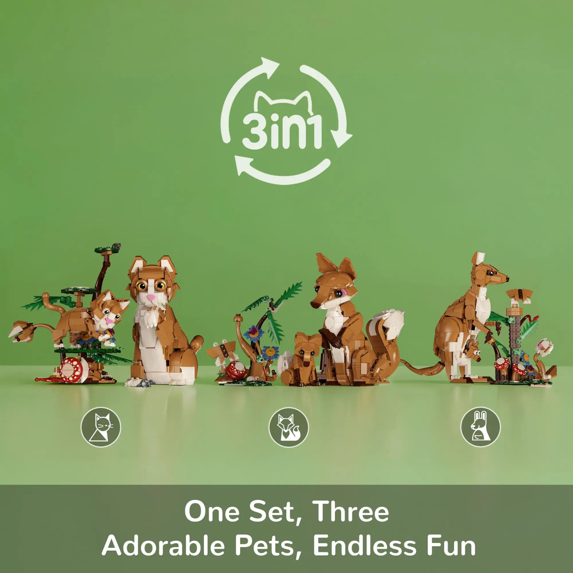 1038pcs Animal Family 3-in-1 Building Blocks Desktop Decor Creative Ornaments Animal parent-child Bricks Toys for Adults Gifts
1038pcs Animal Family 3-in-1 Building Blocks Desktop Decor Creative Ornaments Animal parent-child Bricks Toys for Adults Gifts