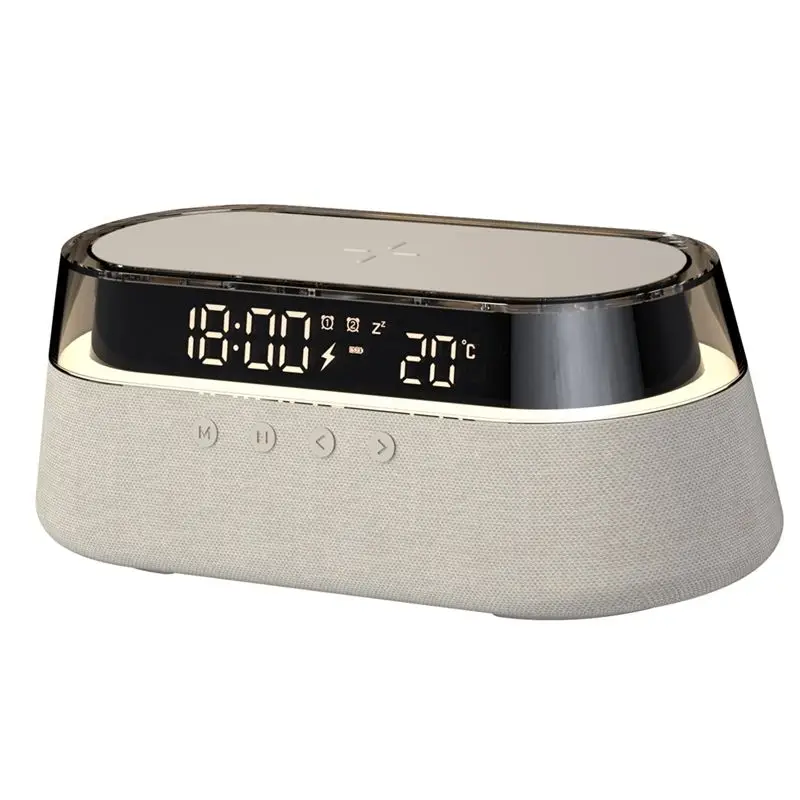 ABZZ-Bluetooth Speaker Stereo 1800Mah Battery Supports 15W Wireless Charging Digital Clock Display Night Light Desk Lamp
ABZZ-Bluetooth Speaker Stereo 1800Mah Battery Supports 15W Wireless Charging Digital Clock Display Night Light Desk Lamp