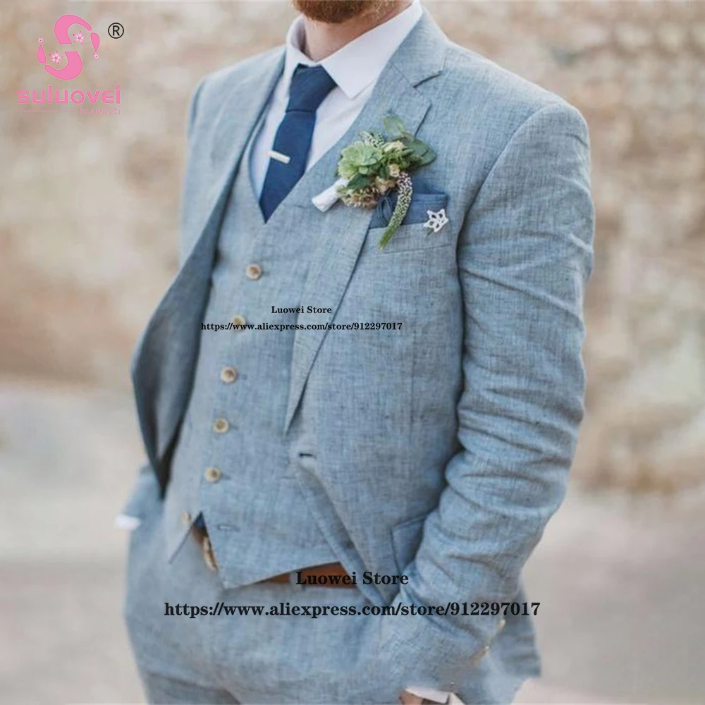 (Customized Size Color) Summer Wedding Suits For Men 3 Piece Pants Set Terno Masculinos Completo Formal Groom Dinner Prom Tuxedo
(Customized Size Color) Summer Wedding Suits For Men 3 Piece Pants Set Terno Masculinos Completo Formal Groom Dinner Prom Tuxedo