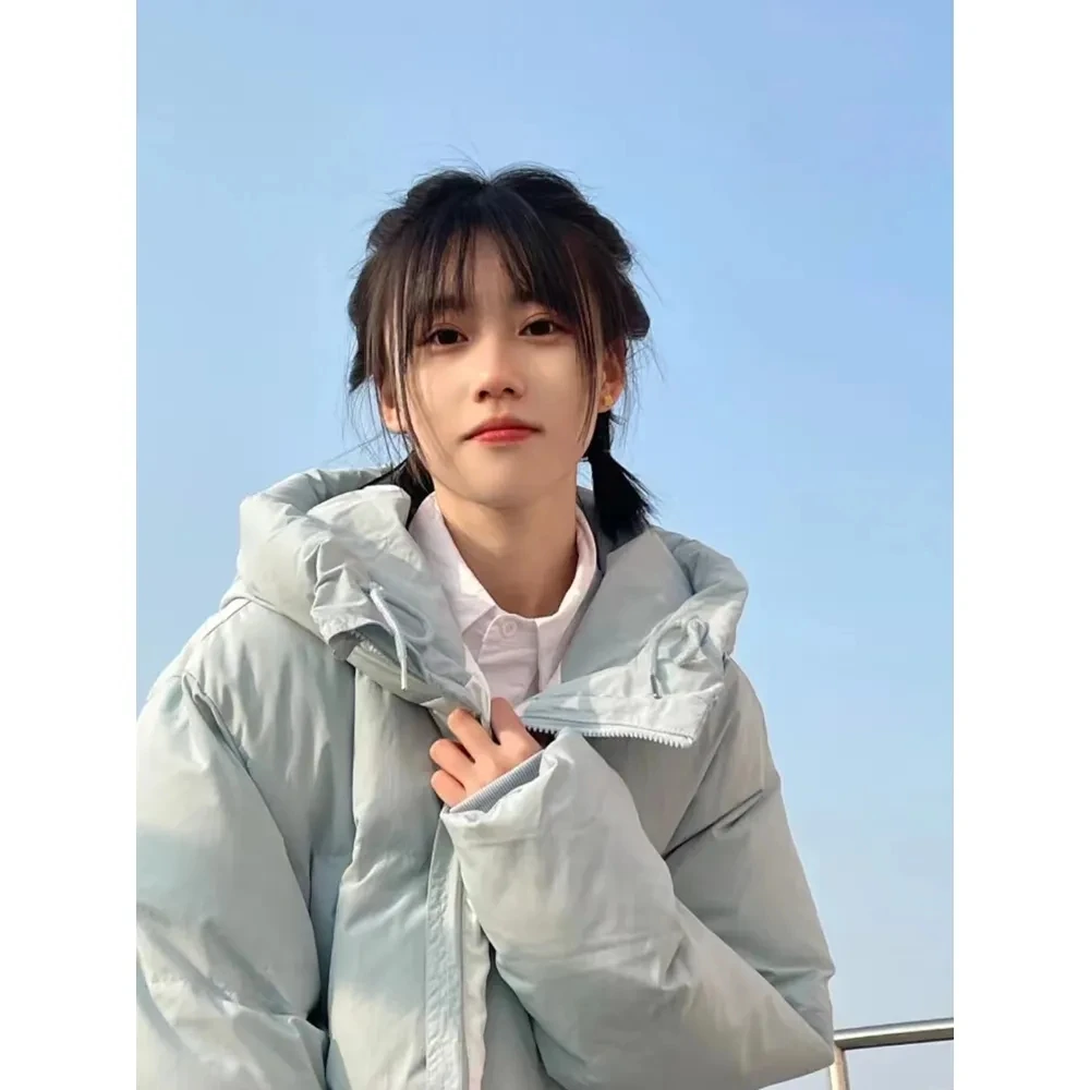 Down Cotton Jacket Women 2023 Winter Korean Version Loose Versatile Milk Blue Warm Cotton Coat Fashion Casual Parkas Womens
Down Cotton Jacket Women 2023 Winter Korean Version Loose Versatile Milk Blue Warm Cotton Coat Fashion Casual Parkas Womens