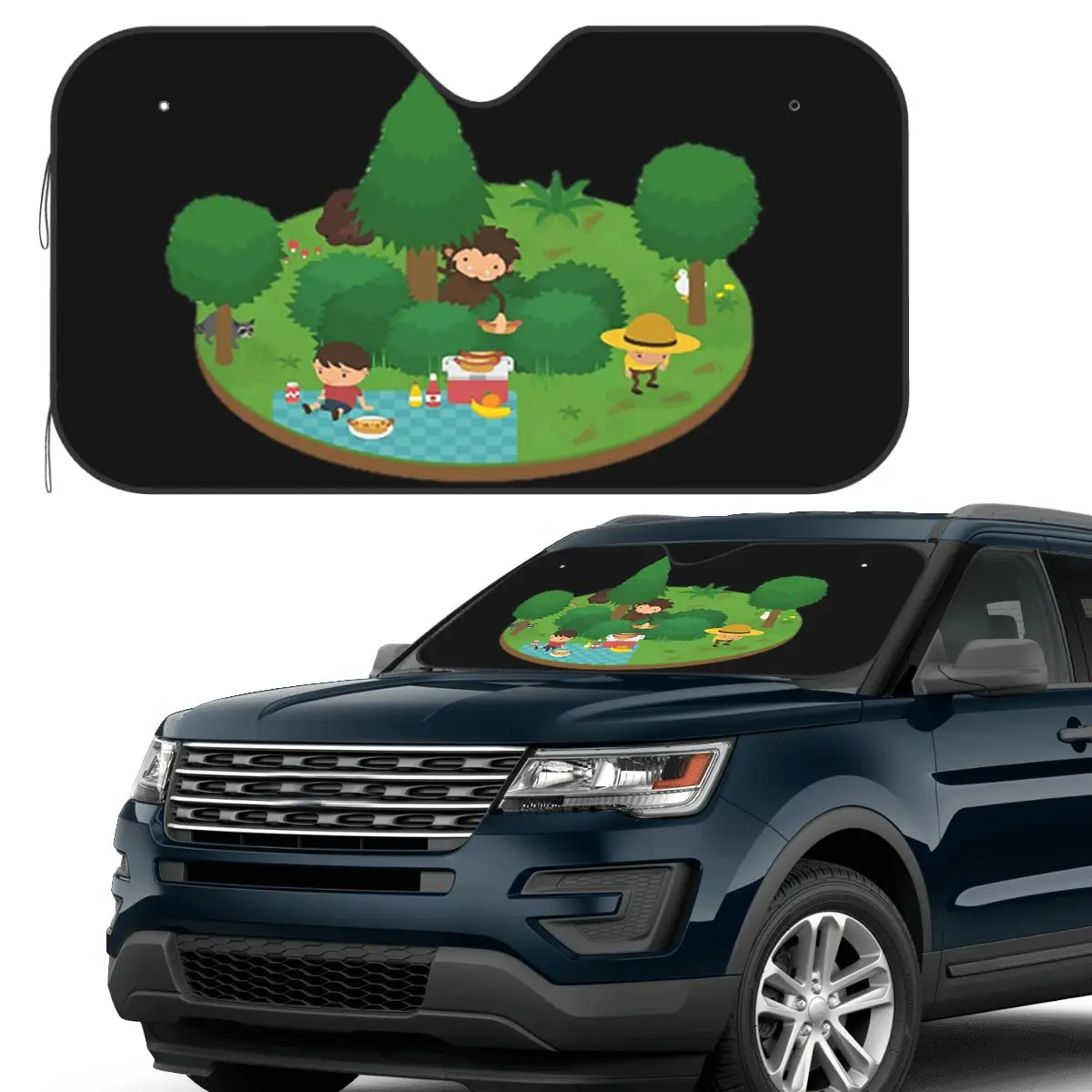 Sneaky Sasquatch Floating Picnic Sunshade Windscreen Car Front Windshield Window Sun Visor Accessories Covers
Sneaky Sasquatch Floating Picnic Sunshade Windscreen Car Front Windshield Window Sun Visor Accessories Covers