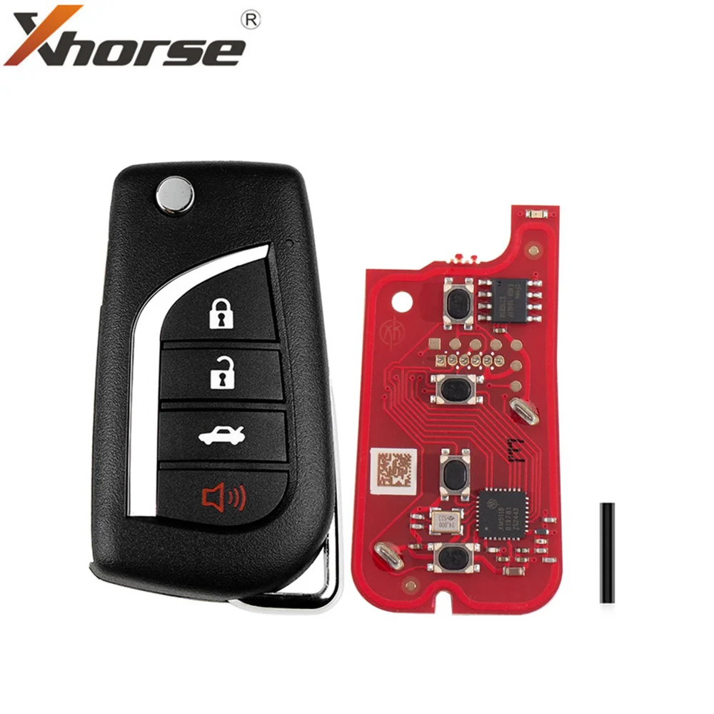5 шт. XHORSE XKTO12EN TOY.T стиль (Flip-4BTN) универсальный проводной дистанционный ключ второго поколения
5 шт. XHORSE XKTO12EN TOY.T стиль (Flip-4BTN) универсальный проводной дистанционный ключ второго поколения