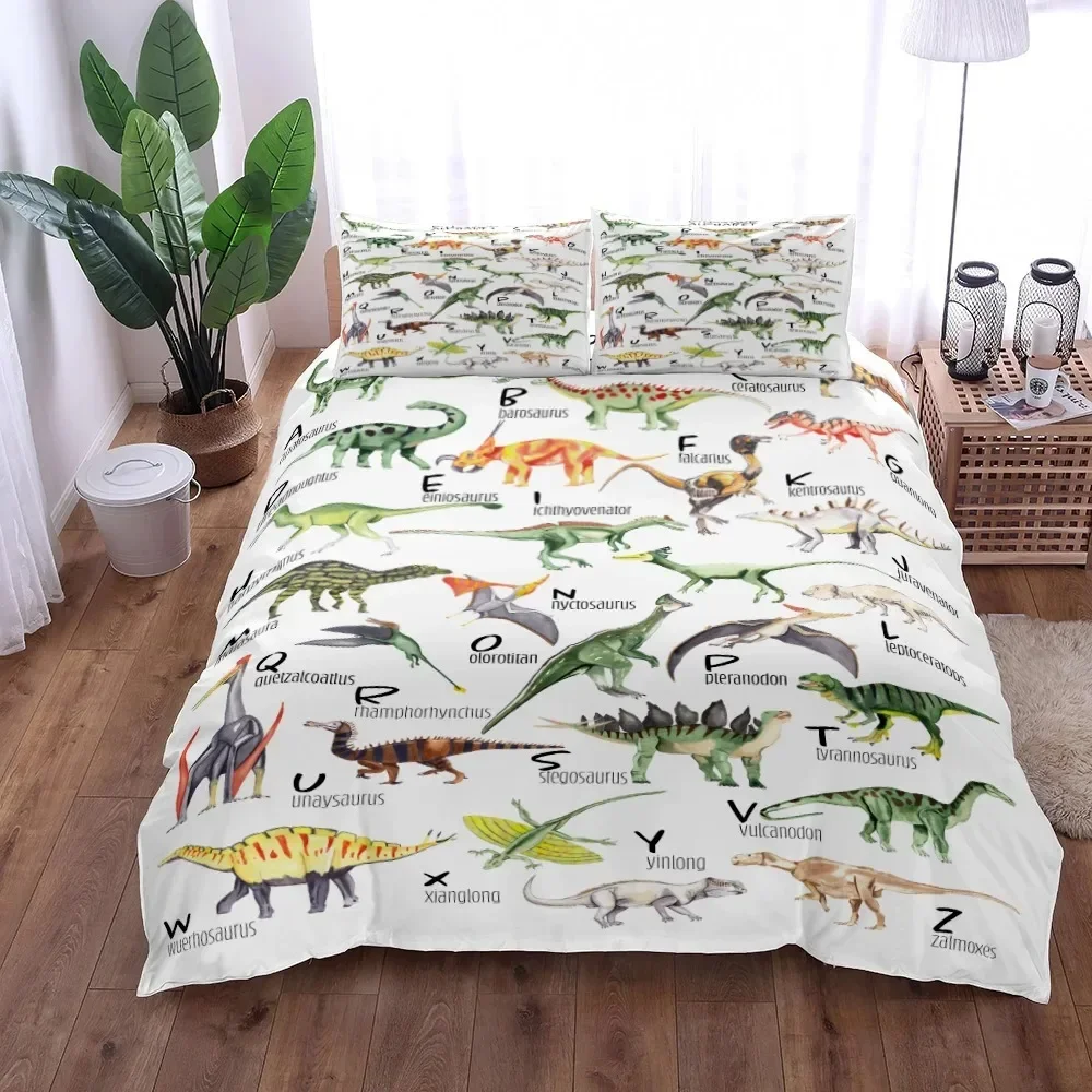 Dinosaurs Alphabets Children Bedding Set King Queen Double Full Twin Single Size Bed Set
Dinosaurs Alphabets Children Bedding Set King Queen Double Full Twin Single Size Bed Set