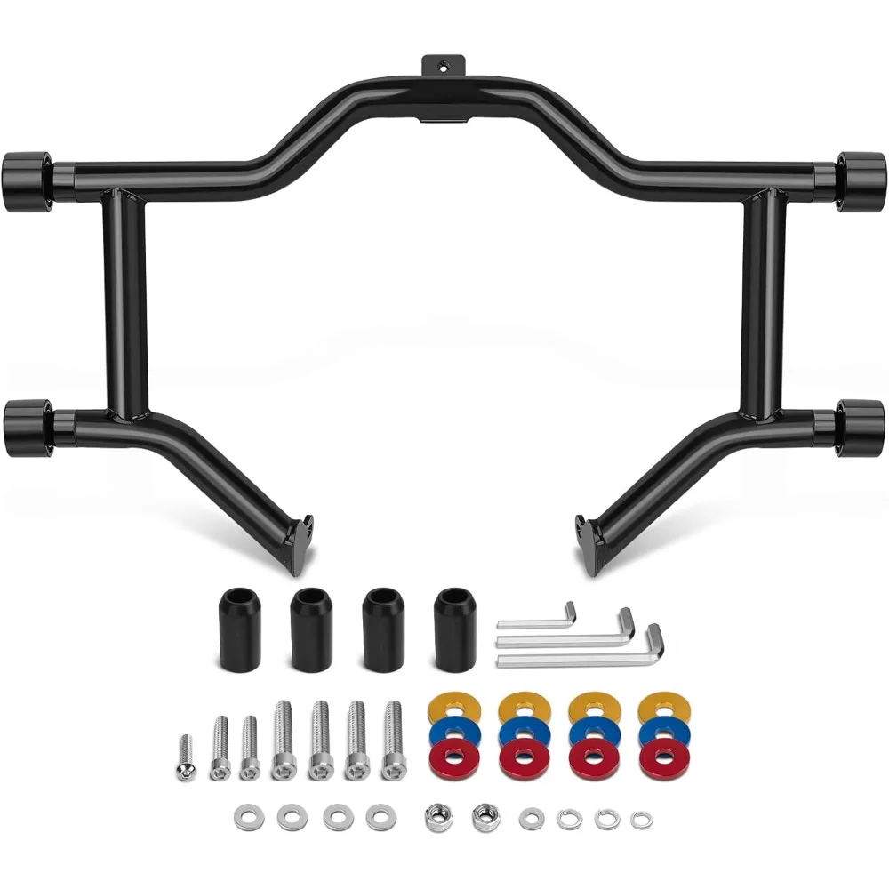 Engine Guard Front Crash Bar Frame Slider Protector with Flat Washer for 1997-2008 Touring Models