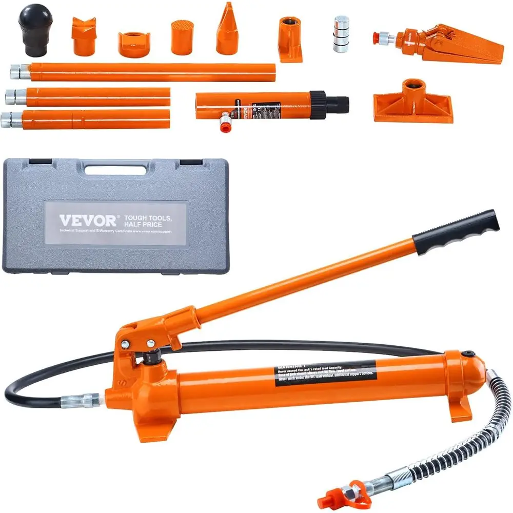 12 Ton Portable Hydraulic Jack Kit with Extended Oil Hose and Storage Case for Vehicle Repairs
12 Ton Portable Hydraulic Jack Kit with Extended Oil Hose and Storage Case for Vehicle Repairs