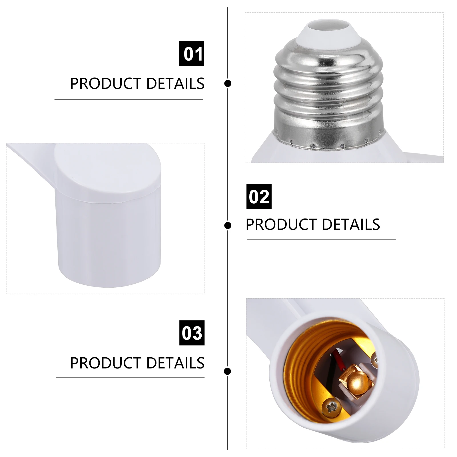 Adapter Lamp Holder Converter Light Socket Splitter Lock Replacement Plastic Three-head 
Adapter Lamp Holder Converter Light Socket Splitter Lock Replacement Plastic Three-head
