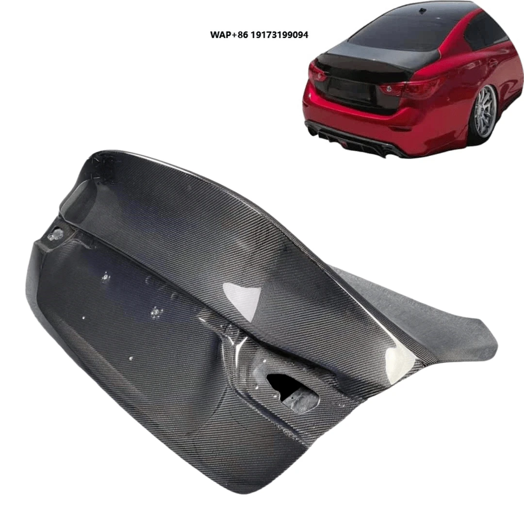 Infiniti Q50 Carbon Fiber Polished Finish Rear Trunk Lid Single Deck Easy Replacement Car Body Kit 2015-2020 by Carbon Apex
Infiniti Q50 Carbon Fiber Polished Finish Rear Trunk Lid Single Deck Easy Replacement Car Body Kit 2015-2020 by Carbon Apex
