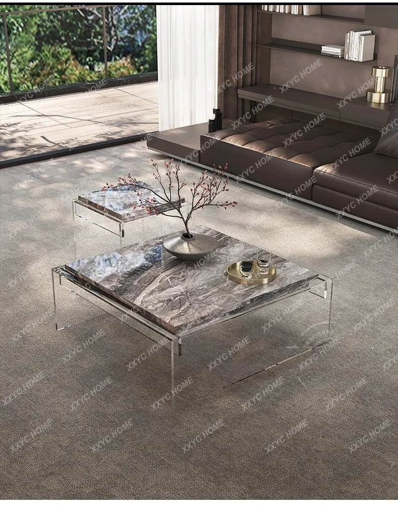 63 Light Luxury High-end Minimalist Acrylic Creative Modern High-end Luxury Stone Combination Coffee Table
63 Light Luxury High-end Minimalist Acrylic Creative Modern High-end Luxury Stone Combination Coffee Table