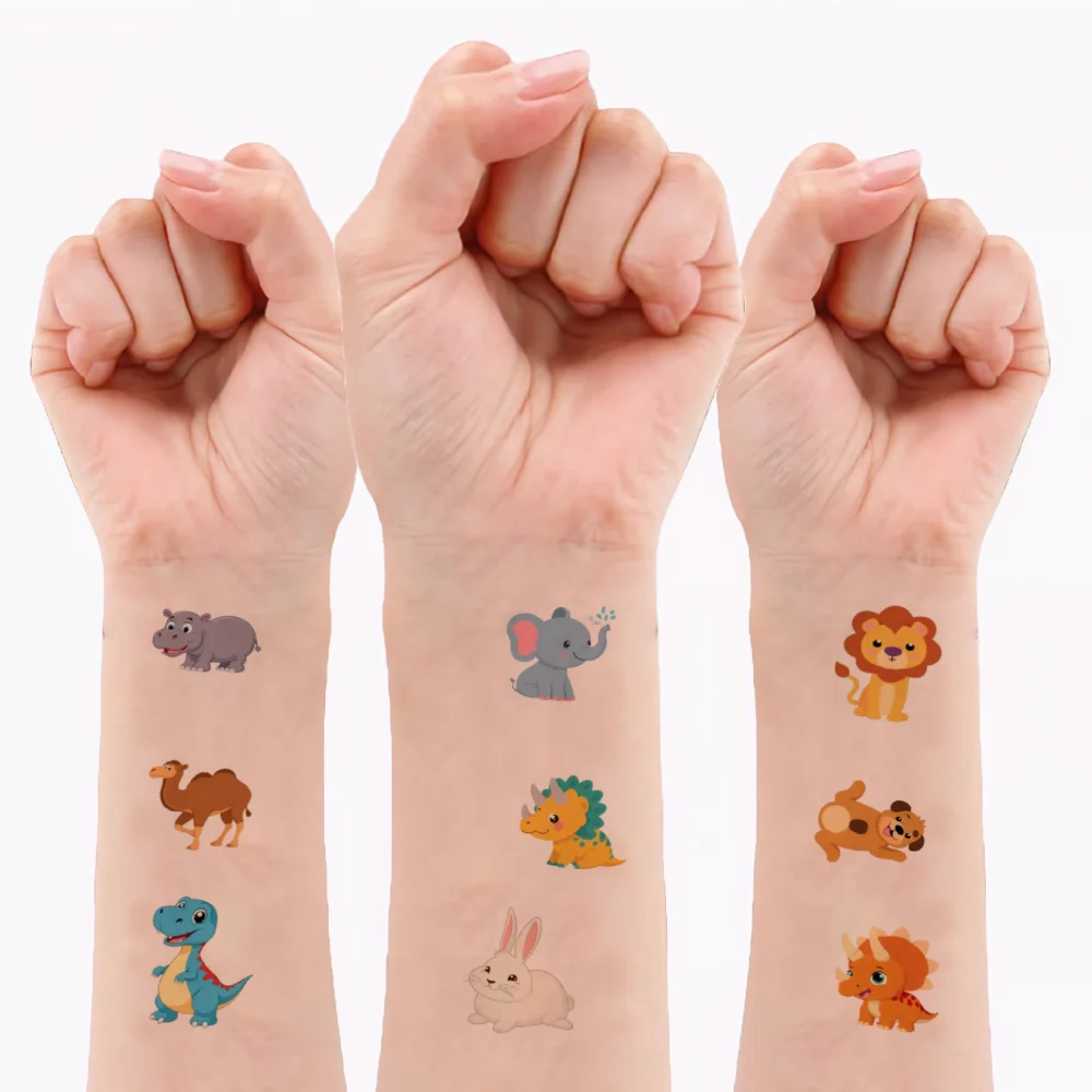 54pcs Temporary Tattoo Giraffe Cartoon Zebra Bear Waterproof Long-lasting Body Stickers Squirrel For Children Arms Cheeks
54pcs Temporary Tattoo Giraffe Cartoon Zebra Bear Waterproof Long-lasting Body Stickers Squirrel For Children Arms Cheeks