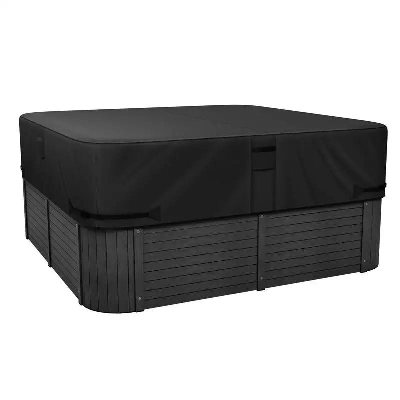 Square Spa Lid 80 x 80 x 20 Inch For Backyard Patio Deck, 600D Heavy Duty Oxford Fabric 950N Tearing Strength Exterior Pool Guard Black
Square Spa Lid 80 x 80 x 20 Inch For Backyard Patio Deck, 600D Heavy Duty Oxford Fabric 950N Tearing Strength Exterior Pool Guard Black